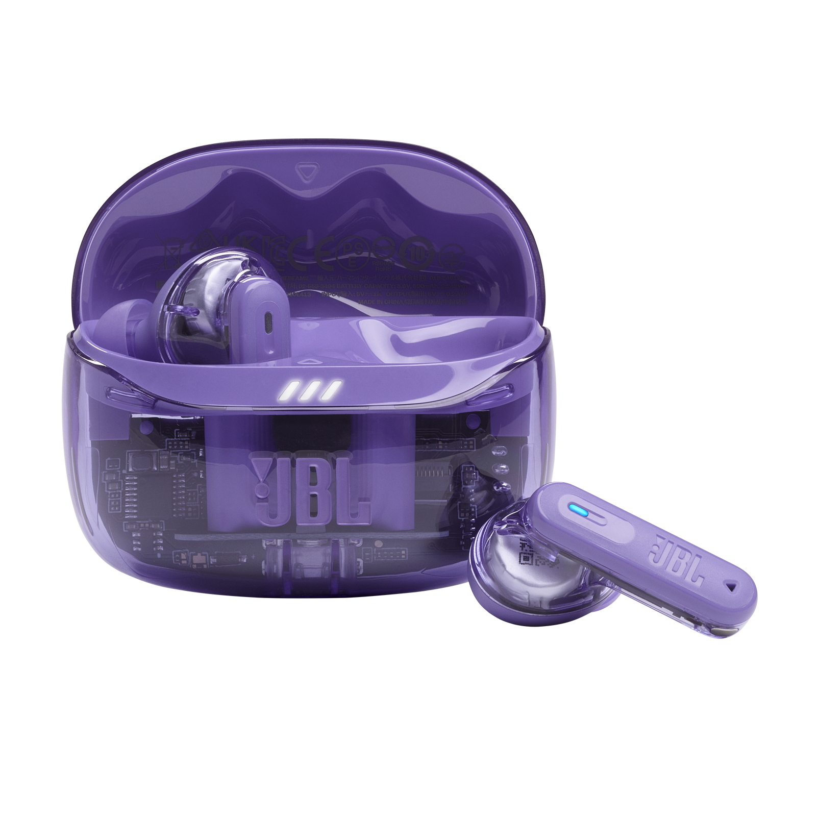 JBL Tune Beam 2 - Ghost Mauve - True Wireless Noise Cancelling Earbuds - Hero